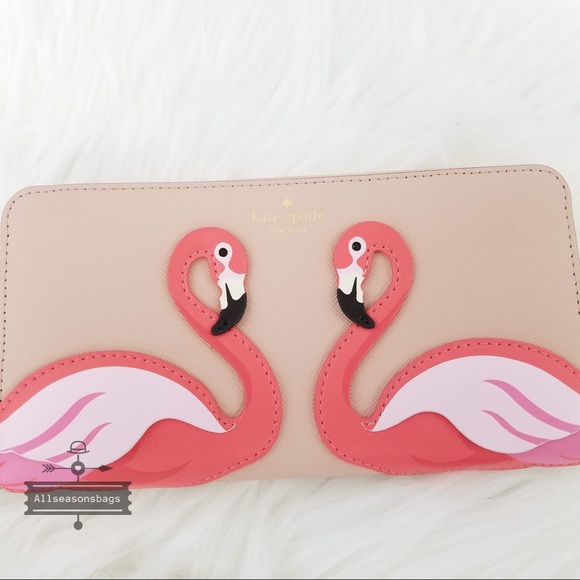 🔽 Kate spade flamingo Lacey multi the pool wallet - Picture 2 of 8